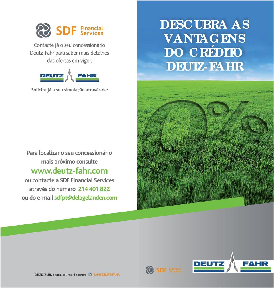 localizar o seu concessionário mais próximo consulte www.deutz-fahr.