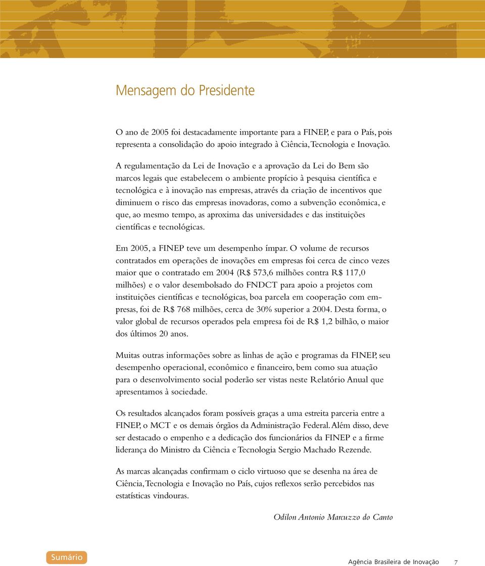 de incentivos que diminuem o risco das empresas inovadoras, como a subvenção econômica, e que, ao mesmo tempo, as aproxima das universidades e das instituições científicas e tecnológicas.