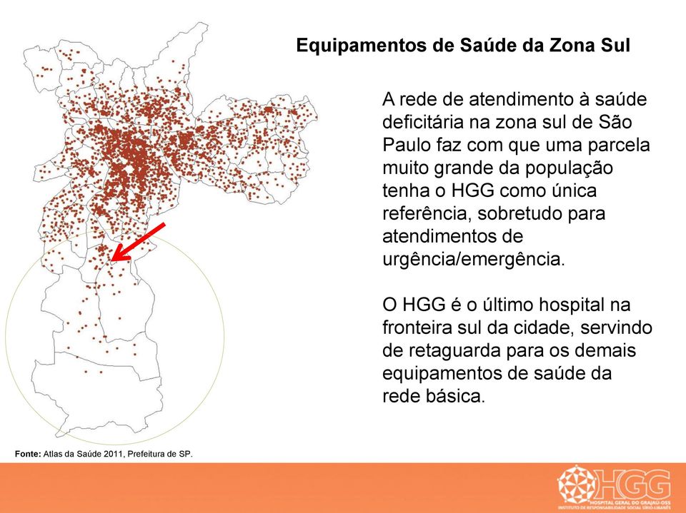 atendimentos de urgência/emergência.