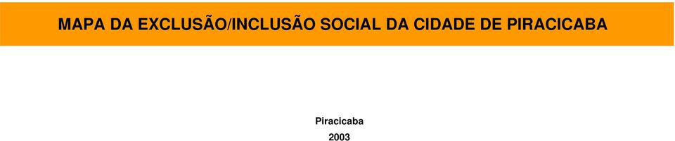 SOCIAL DA CIDADE