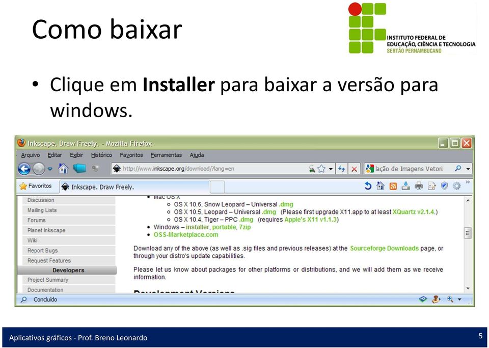 Installer para