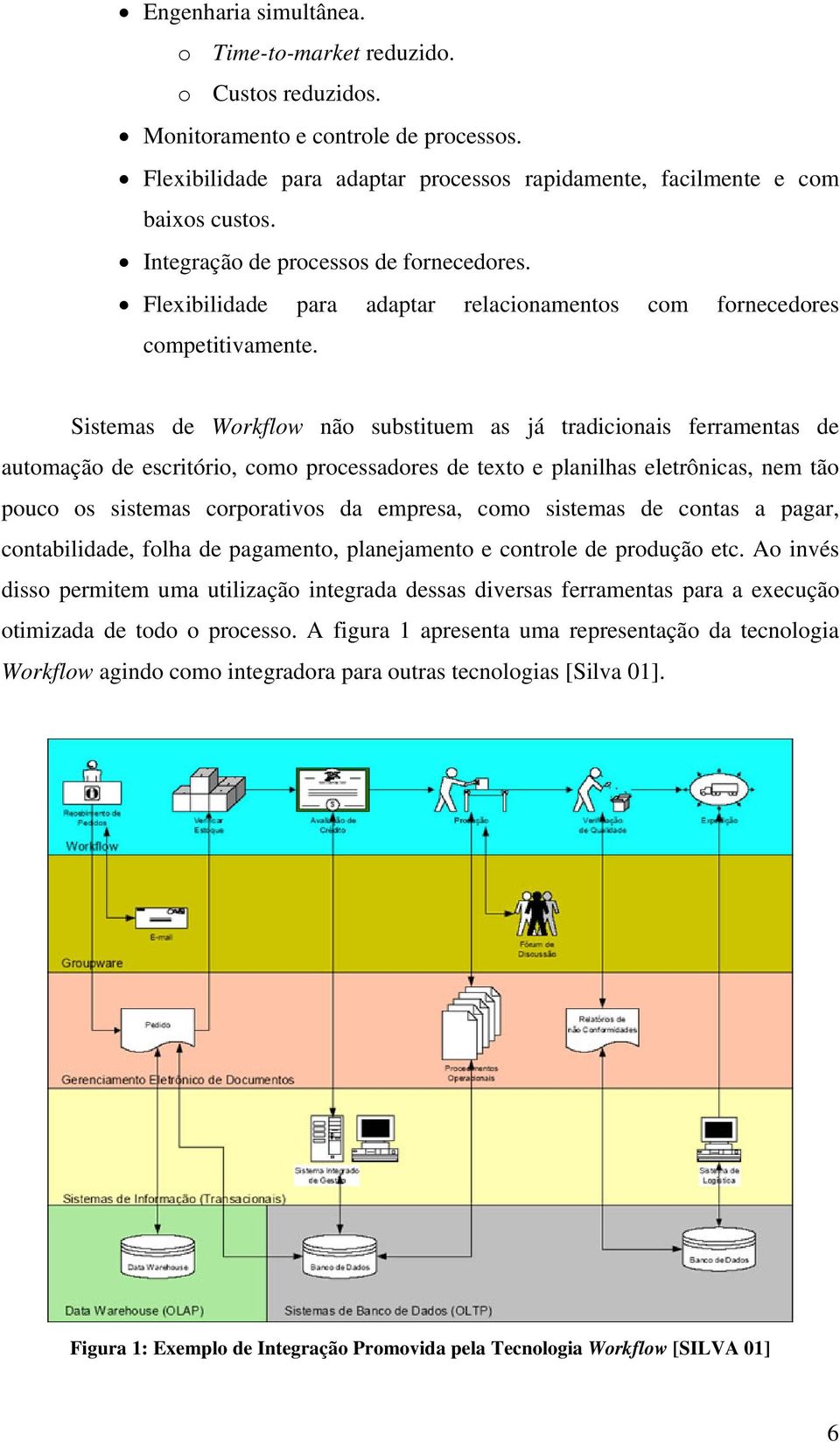 Sistemas de Workflow não substituem as já tradicionais ferramentas de automação de escritório, como processadores de texto e planilhas eletrônicas, nem tão pouco os sistemas corporativos da empresa,