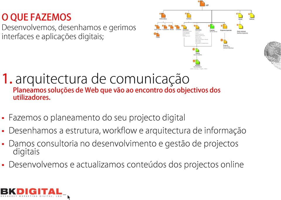 arquitectura o soluções planeamento de Web de que do comunicação vão seu ao projecto encontro digital dos