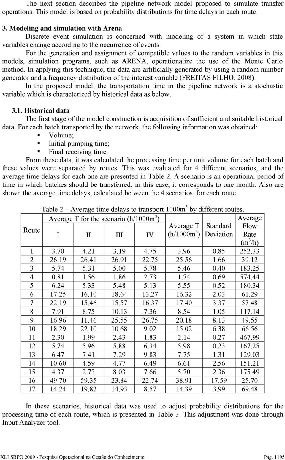 For the generation and assignment of compatible values to the random variables in this models, simulation programs, such as ARENA, operationalize the use of the Monte Carlo method.