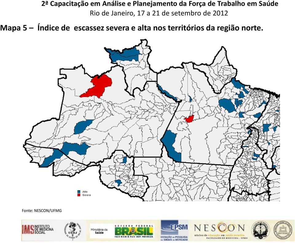 nos territórios da