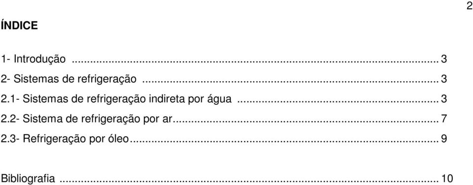 Sistemas de refrigeração... 3 2.