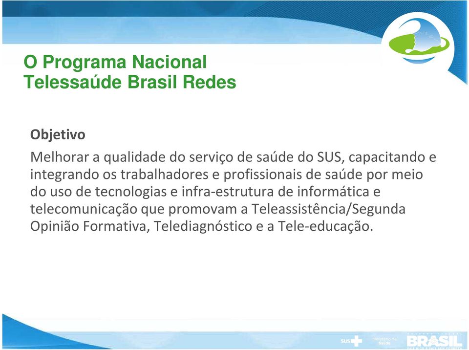 por meio do uso de tecnologias e infra-estrutura de informática e telecomunicação que