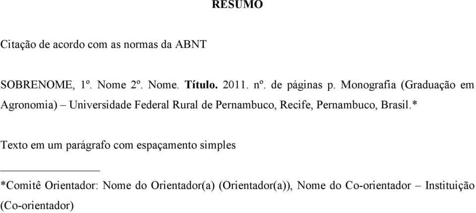 Monografia (Graduação em Agronomia) Universidade Federal Rural de Pernambuco, Recife,