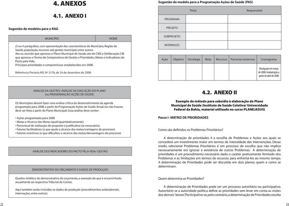 de Saúde, população, recursos sob gestão municipal, entre outros.