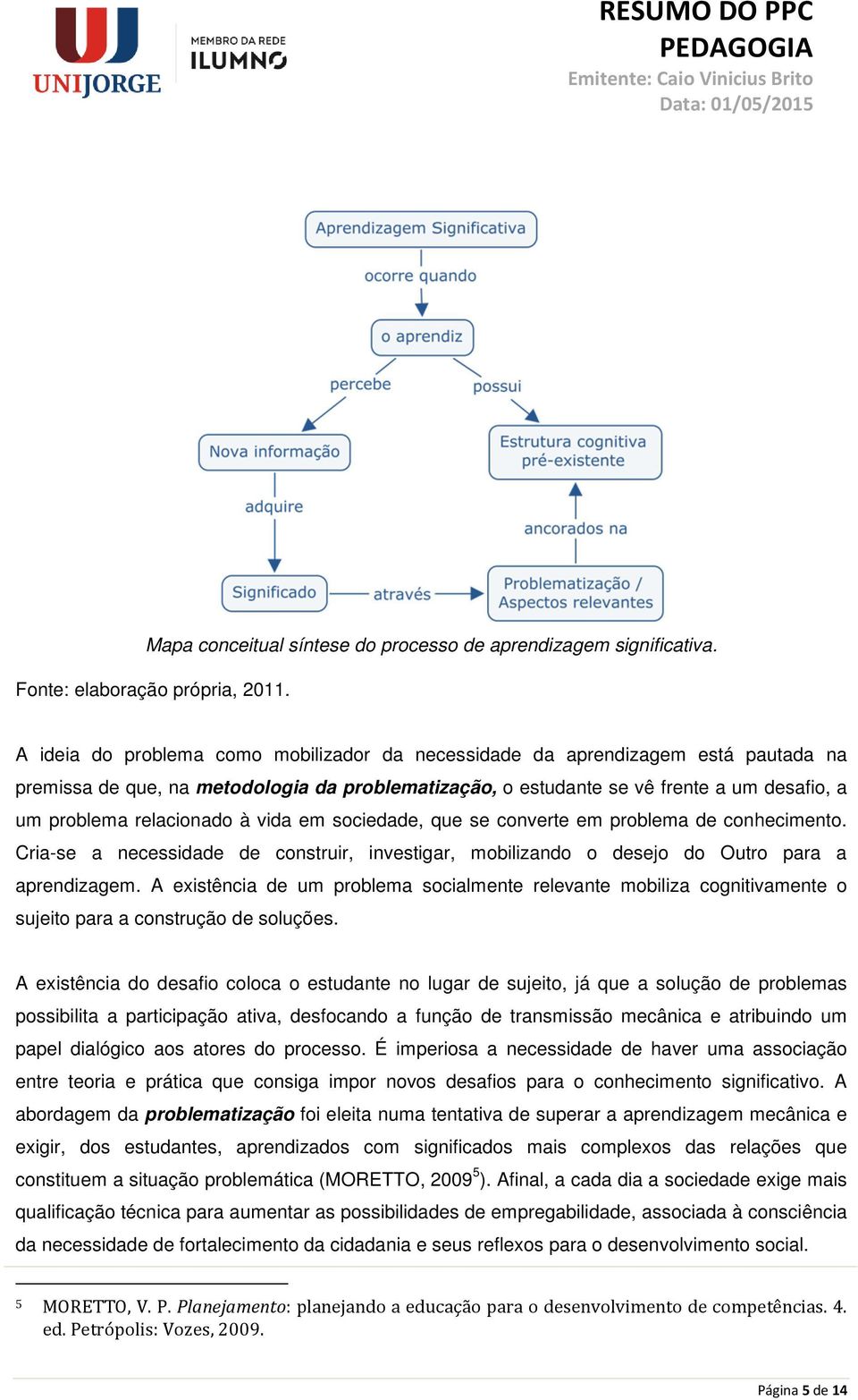 relacionado à vida em sociedade, que se converte em problema de conhecimento. Cria-se a necessidade de construir, investigar, mobilizando o desejo do Outro para a aprendizagem.