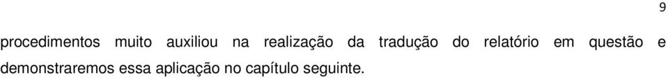 relatório em questão e