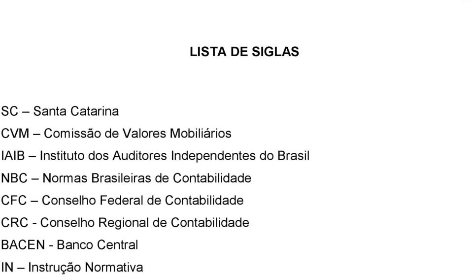 Brasileiras de Contabilidade CFC Conselho Federal de Contabilidade CRC -
