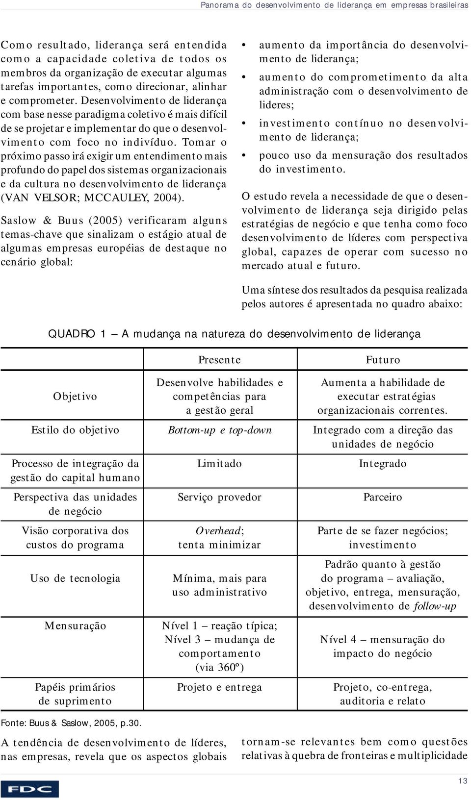 Desenvolvimento de liderança com base nesse paradigma coletivo é mais difícil de se projetar e implementar do que o desenvolvimento com foco no indivíduo.