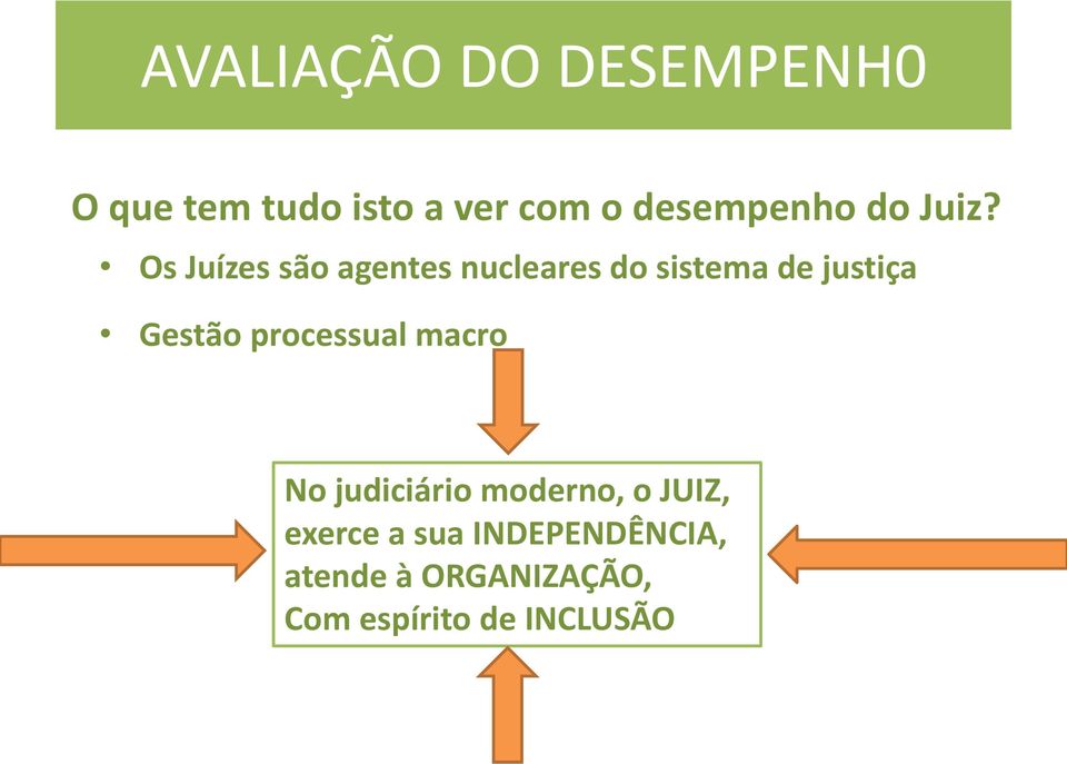 Os Juízes são agentes nucleares do sistema de justiça Gestão