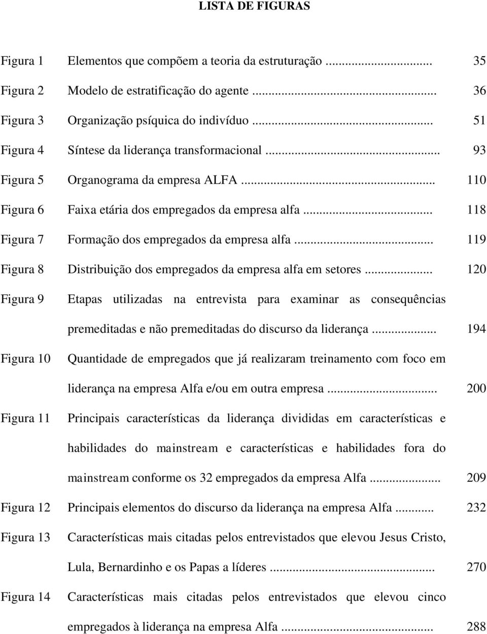 .. 118 Figura 7 Formação dos empregados da empresa alfa... 119 Figura 8 Distribuição dos empregados da empresa alfa em setores.