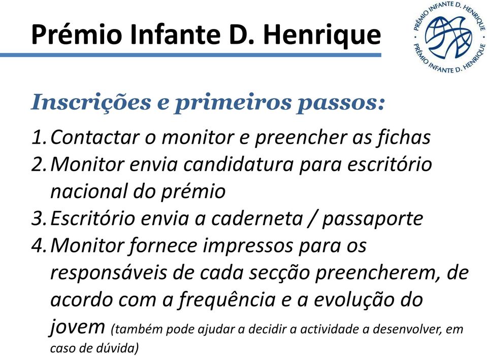 Escritório envia a caderneta / passaporte 4.