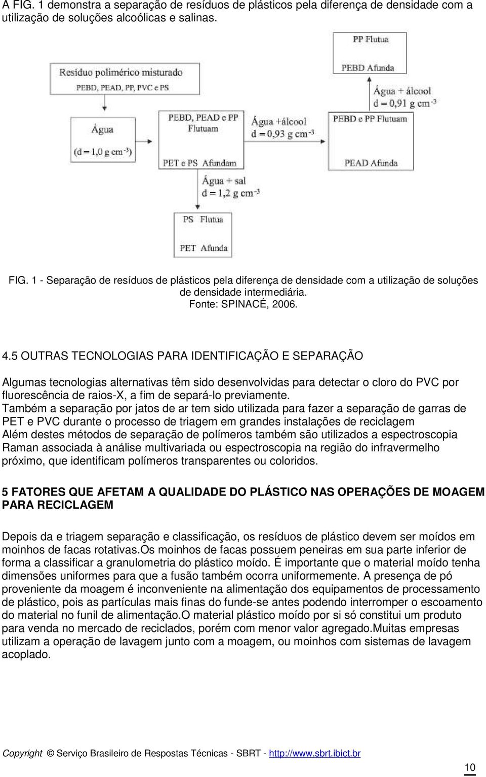 5 OUTRAS TECNOLOGIAS PARA IDENTIFICAÇÃO E SEPARAÇÃO Algumas tecnologias alternativas têm sido desenvolvidas para detectar o cloro do PVC por fluorescência de raios-x, a fim de separá-lo previamente.