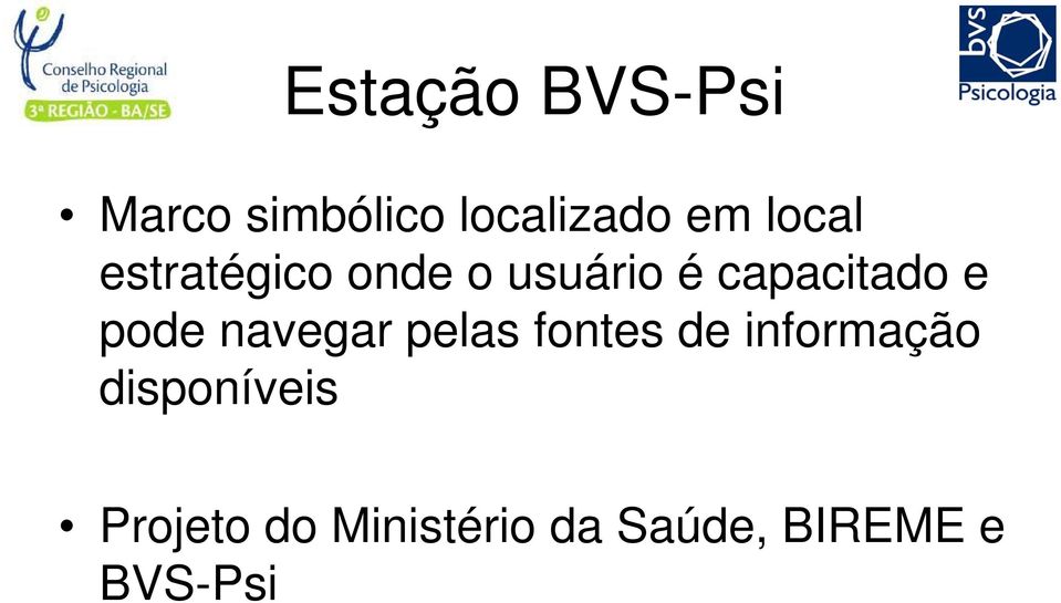 pode navegar pelas fontes de informação