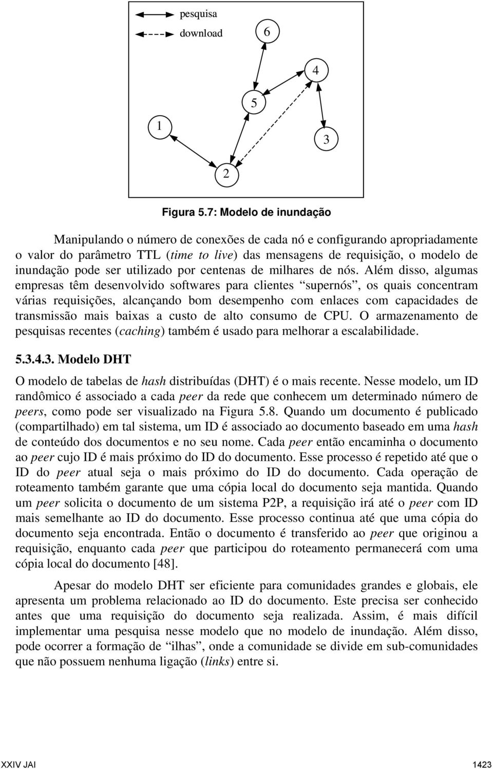 utilizado por centenas de milhares de nós.