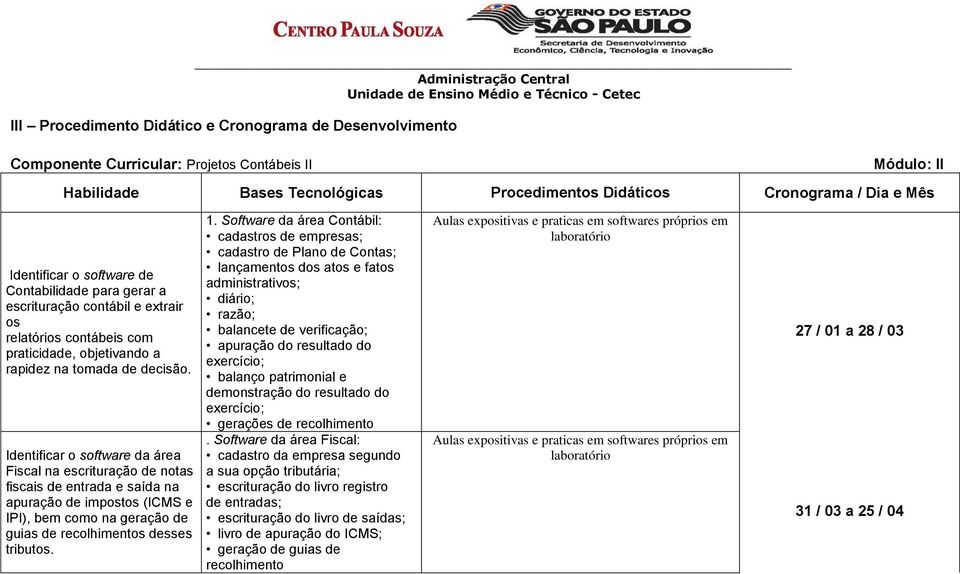 Identificar o software da área Fiscal na escrituração de notas fiscais de entrada e saída na apuração de impostos (ICMS e IPI), bem como na geração de guias de recolhimentos desses tributos. 1.