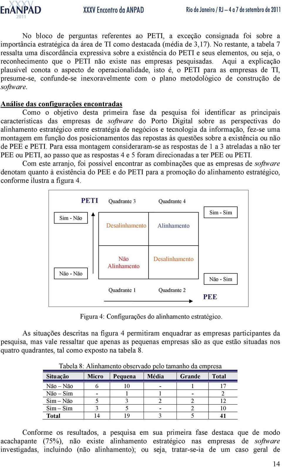 Aqui a explicação plausível conota o aspecto de operacionalidade, isto é, o PETI para as empresas de TI, presume-se, confunde-se inexoravelmente com o plano metodológico de construção de software.