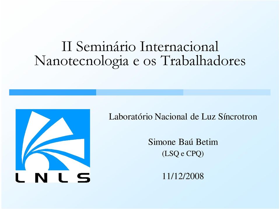 Laboratório Nacional de Luz