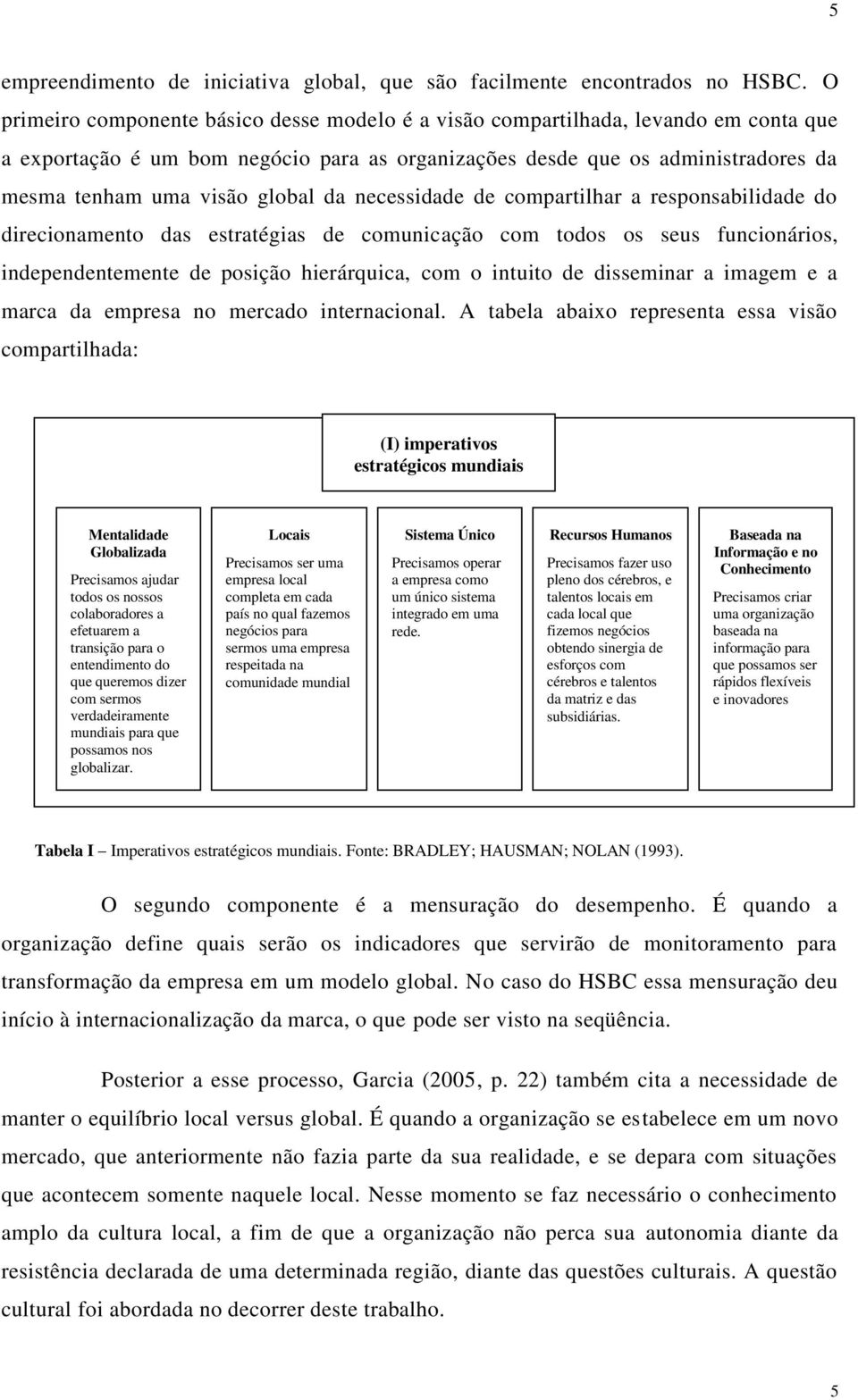 global da necessidade de compartilhar a responsabilidade do direcionamento das estratégias de comunicação com todos os seus funcionários, independentemente de posição hierárquica, com o intuito de