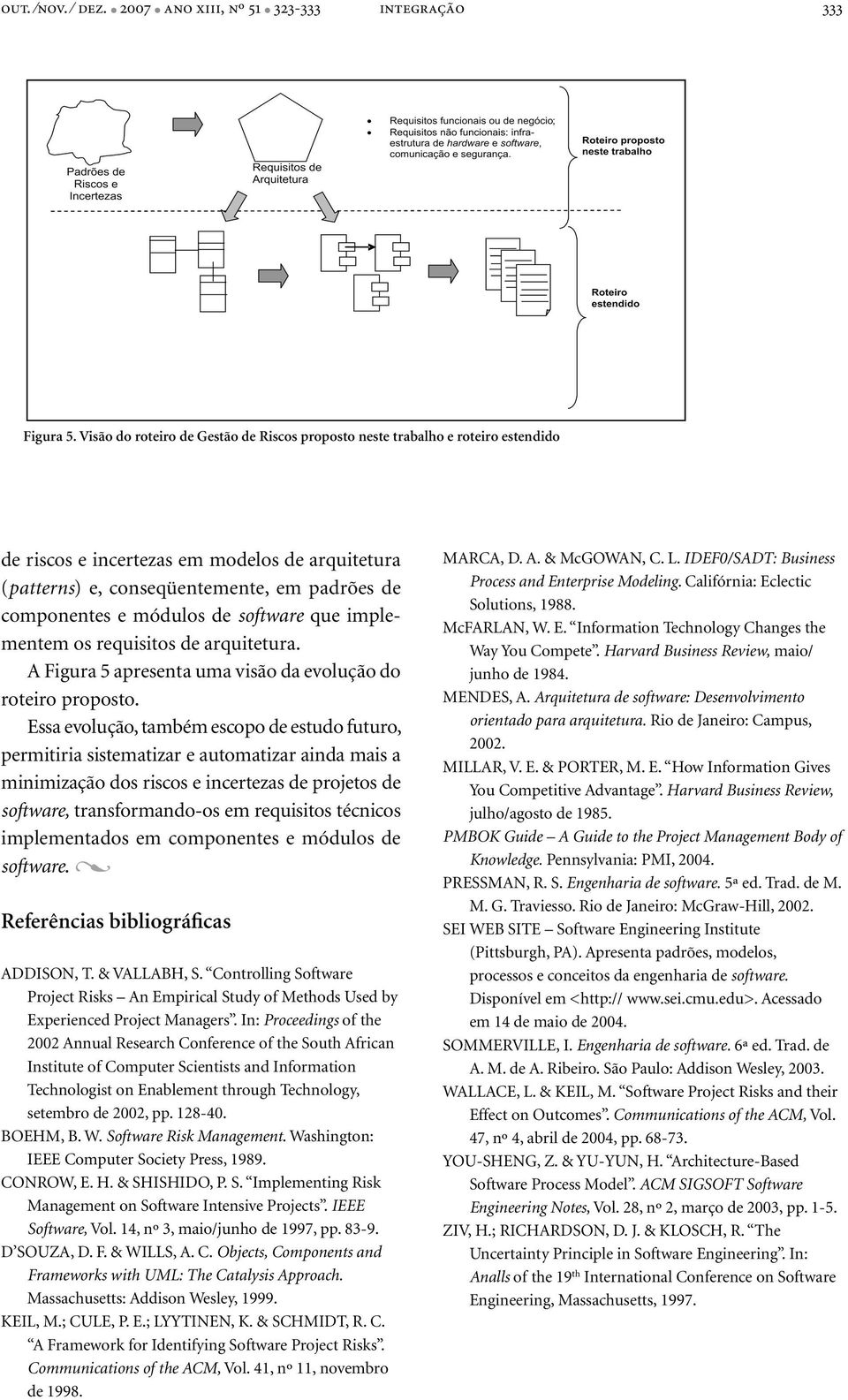 de software que implementem os requisitos de arquitetura. A Figura 5 apresenta uma visão da evolução do roteiro proposto.