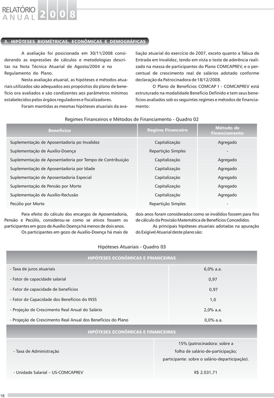 Regulamento do Plano.