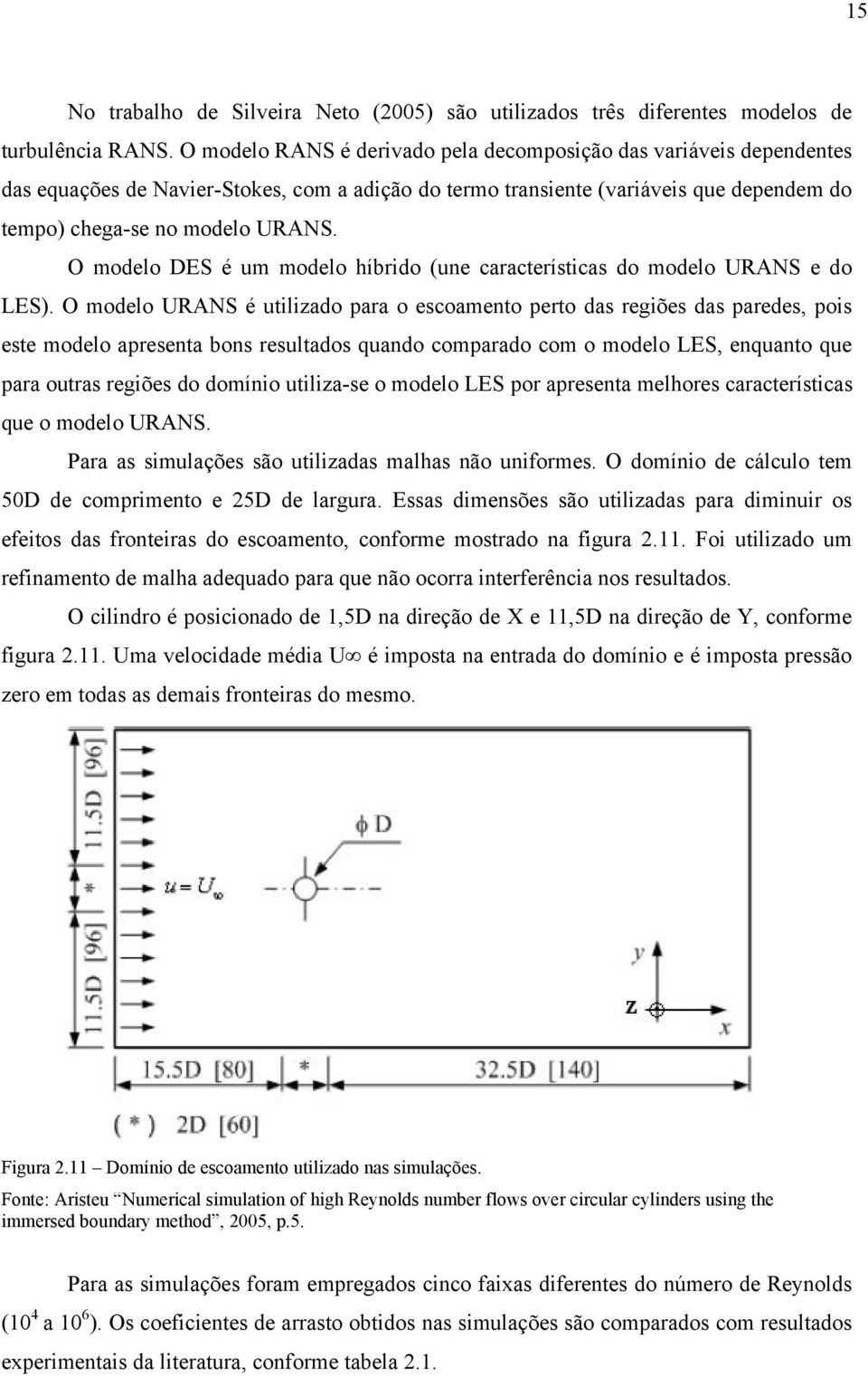 O modelo DES é um modelo híbrido (une características do modelo URANS e do LES).