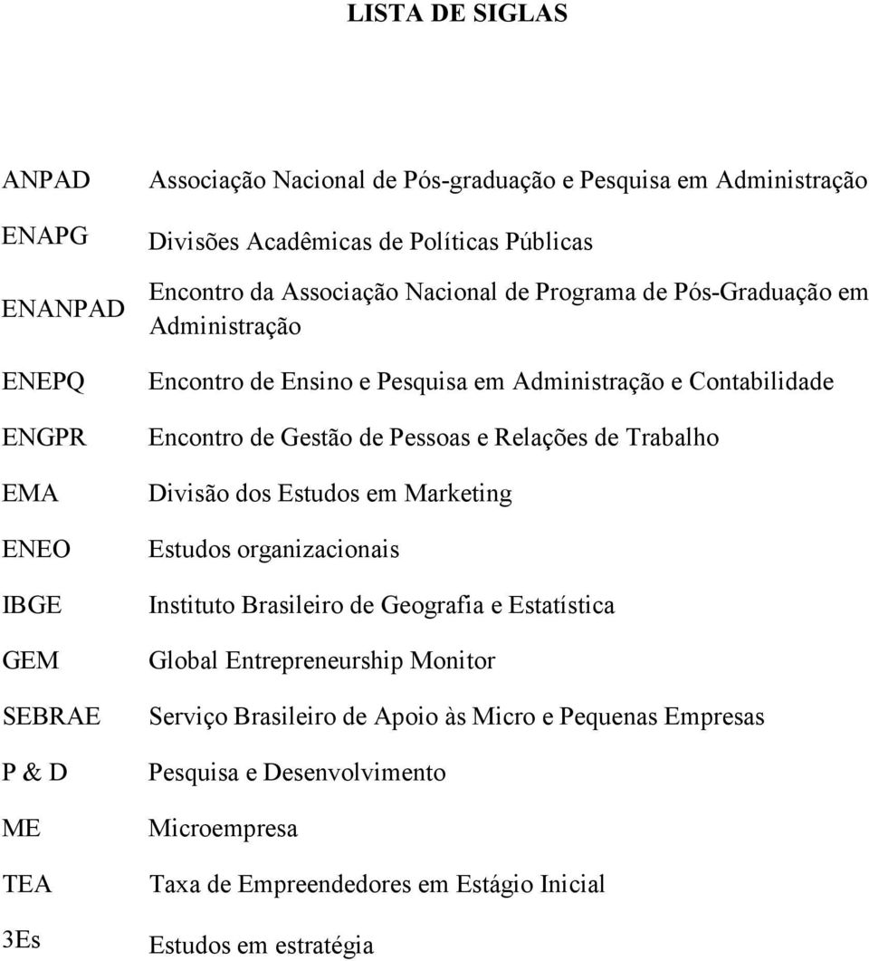 Contabilidade Encontro de Gestão de Pessoas e Relações de Trabalho Divisão dos Estudos em Marketing Estudos organizacionais Instituto Brasileiro de Geografia e Estatística