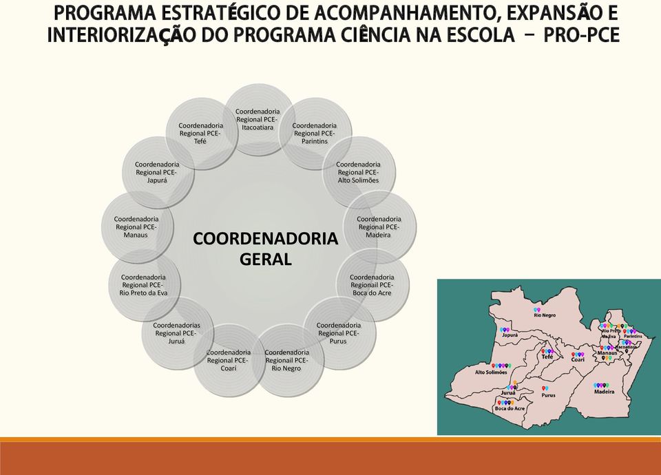 Solimões Solimões COORDENADORIA GERAL PCEPCERio Rio Preto Preto da da Eva Eva PCEPCEMadeira Madeira Regionail Regionail