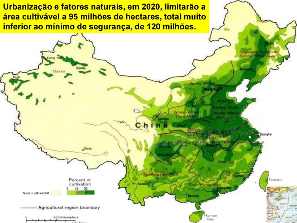 milhões de hectares, total muito