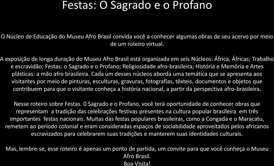 Memória e Artes plásticas: a mão afro brasileira.