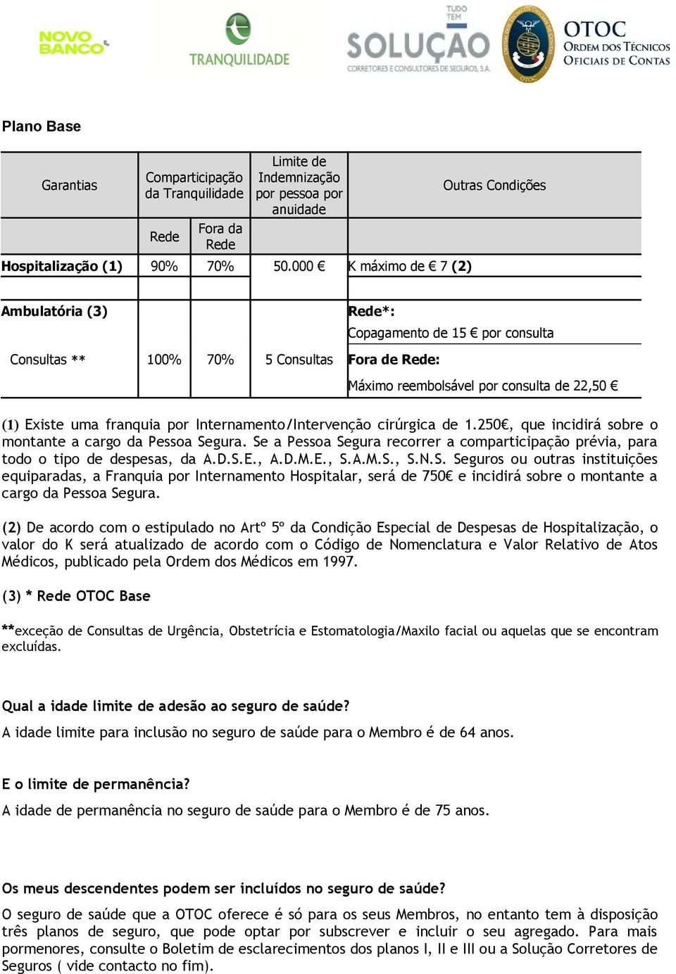 franquia por Internamento/Intervenção cirúrgica de 1.250, que incidirá sobre o montante a cargo da Pessoa Segura.