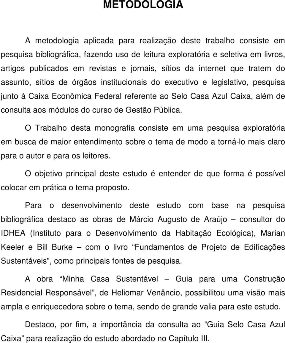 consulta aos módulos do curso de Gestão Pública.