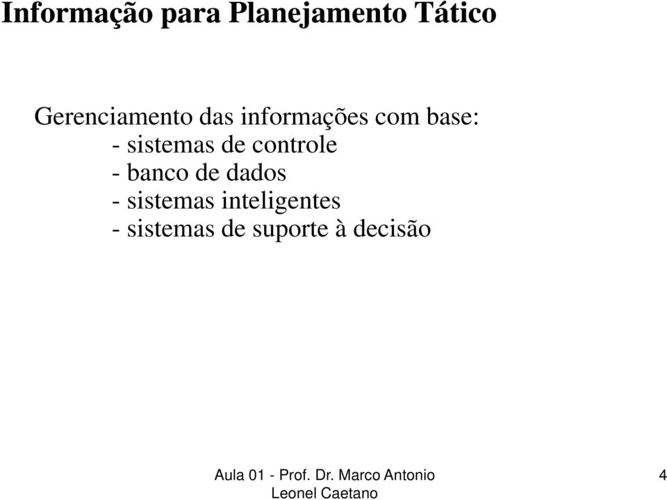 sistemas de controle - banco de dados -