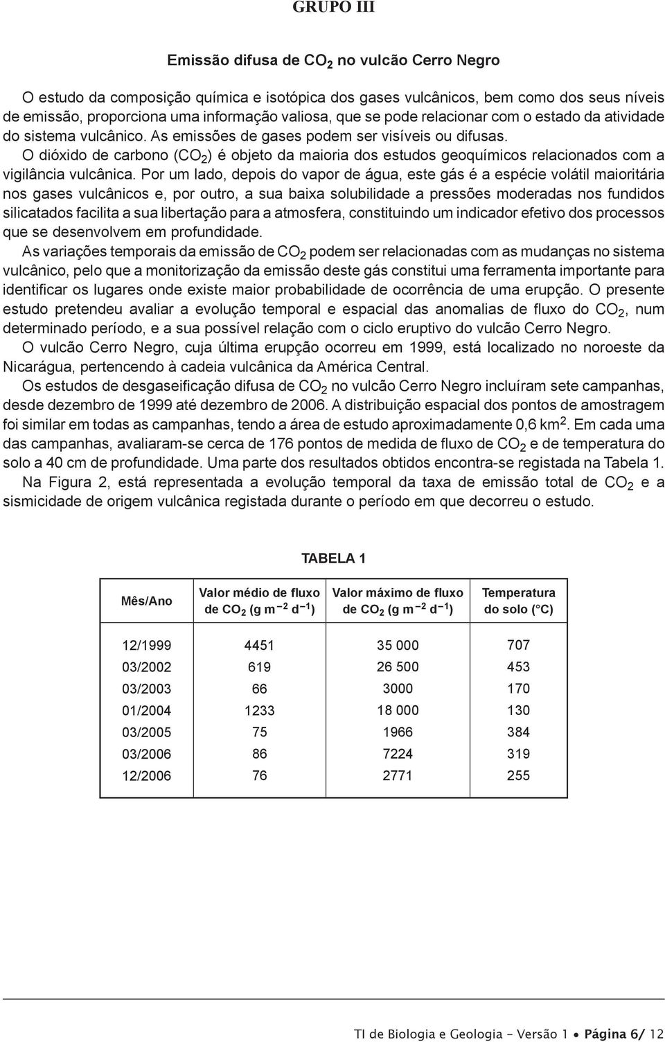 O dióxido de carbono (CO 2 ) é objeto da maioria dos estudos geoquímicos relacionados com a vigilância vulcânica.