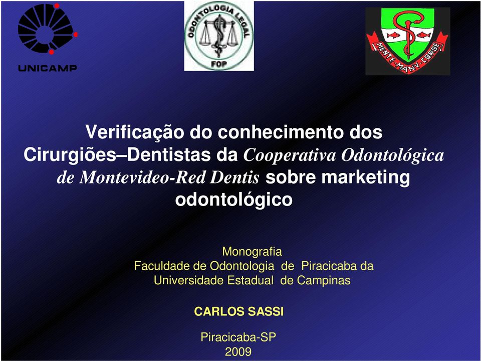 marketing odontológico Monografia Faculdade de Odontologia de