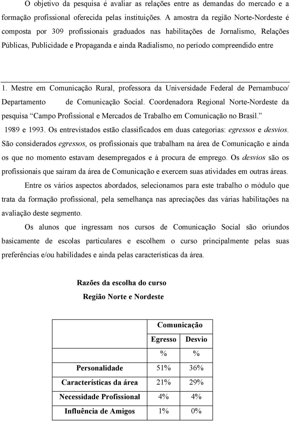 entre 1. Mestre em Comunicação Rural, professora da Universidade Federal de Pernambuco/ Departamento de Comunicação Social.