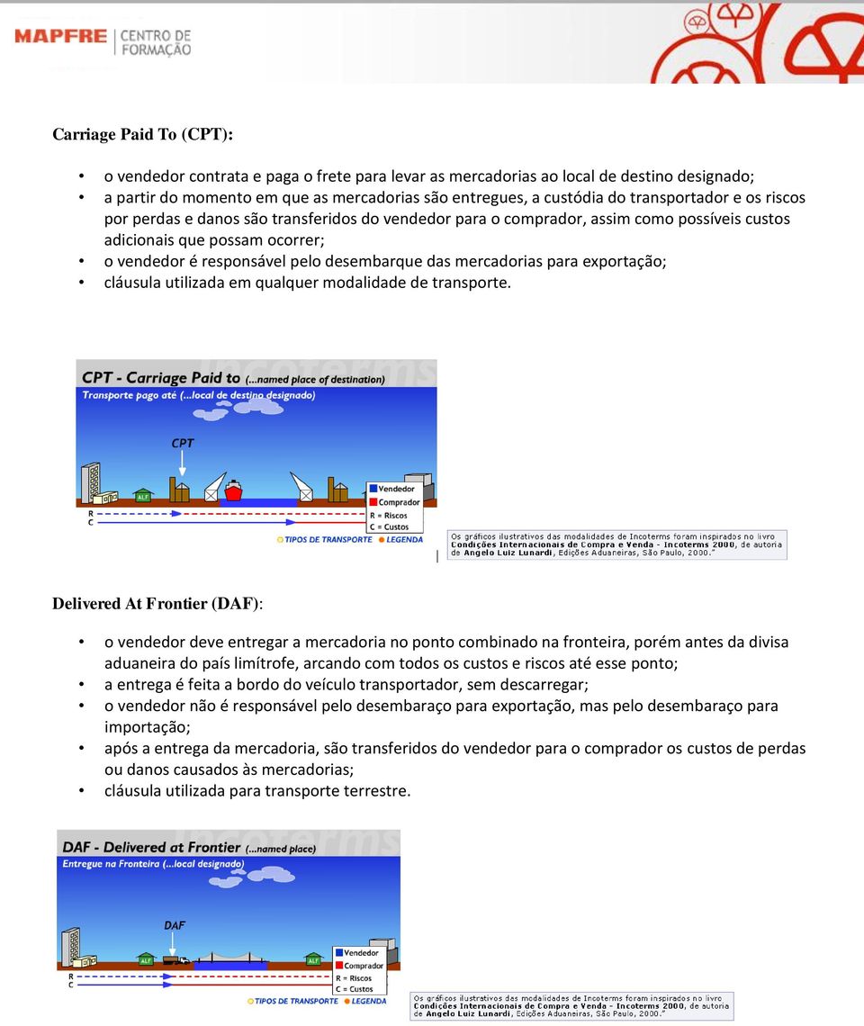 Dlivd At ti (DA): vdd dv tga a mcadia pt cmbiad a ftia, pém at da divia aduaia d paí limítf, acad cm td cut ic até pt; a tga é fita a bd d vícul taptad,