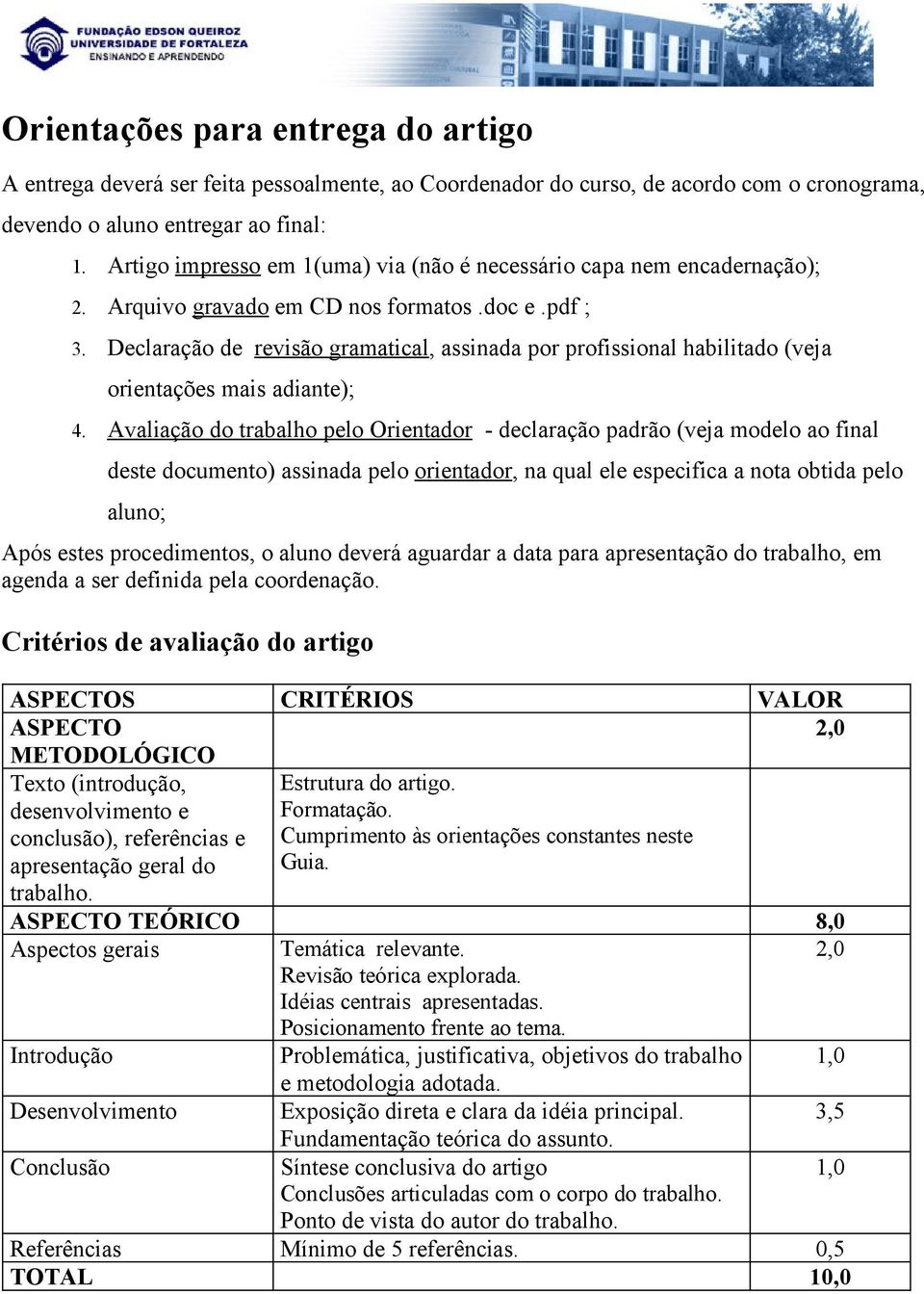 Declaração de revisão gramatical, assinada por profissional habilitado (veja orientações mais adiante); 4.