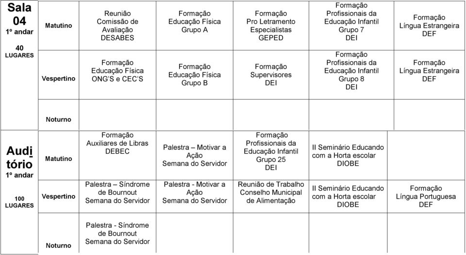 Libras DEBEC Palestra Síndrome de Bournout Palestra Motivar a Ação Palestra - Motivar a Ação Profissionais da Infantil Grupo 25 Conselho Municipal