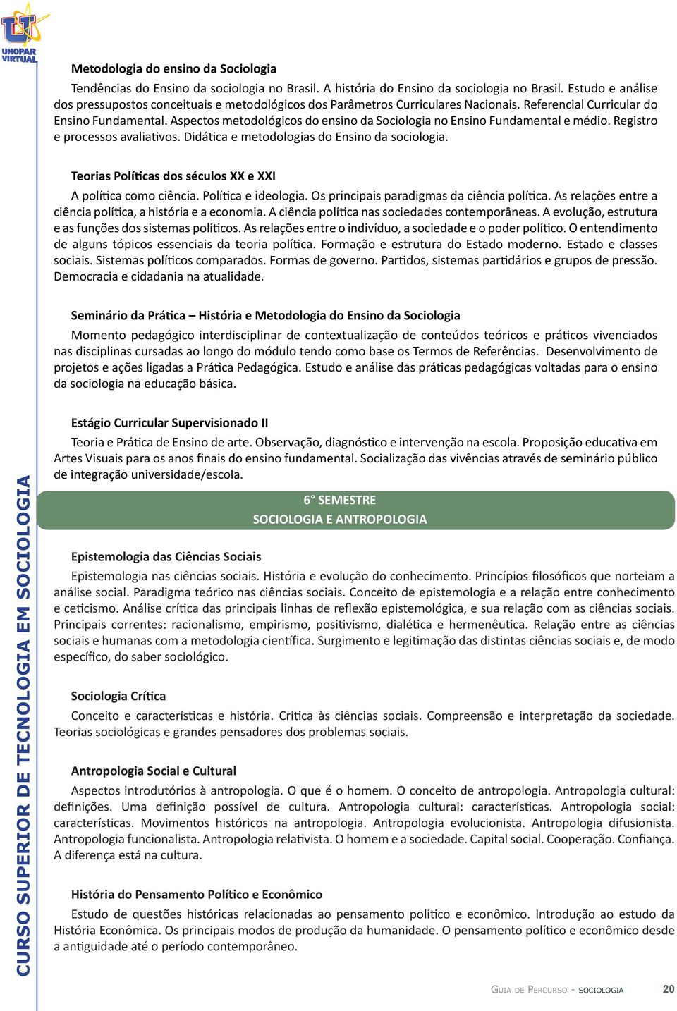 Aspectos metodológicos do ensino da Sociologia no Ensino Fundamental e médio. Registro e processos avaliativos. Didática e metodologias do Ensino da sociologia.