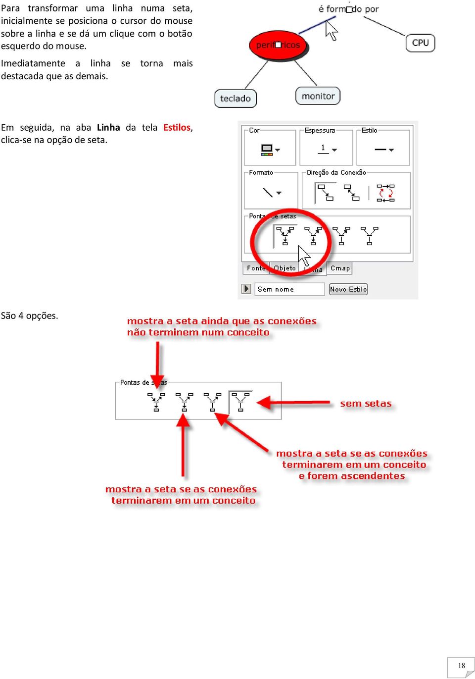 Imediatamente a linha se torna mais destacada que as demais.