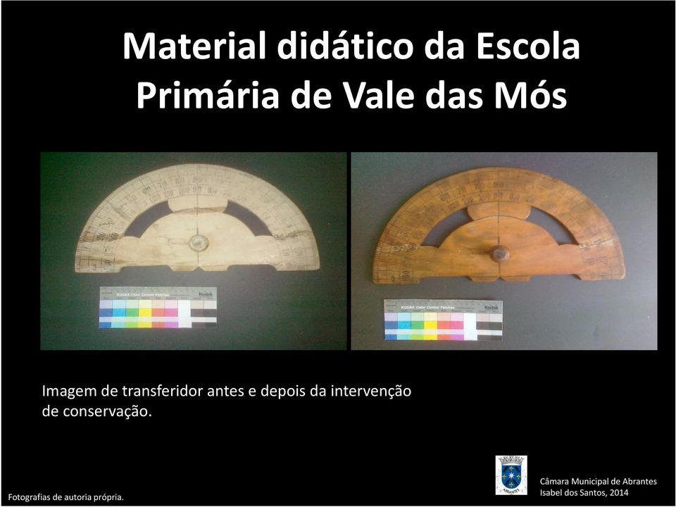 antes e depois da intervenção de