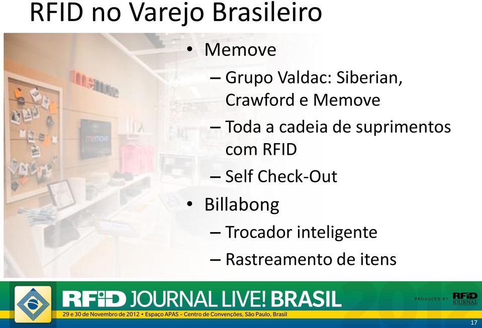 cadeia de suprimentos com RFID Self Check-Out