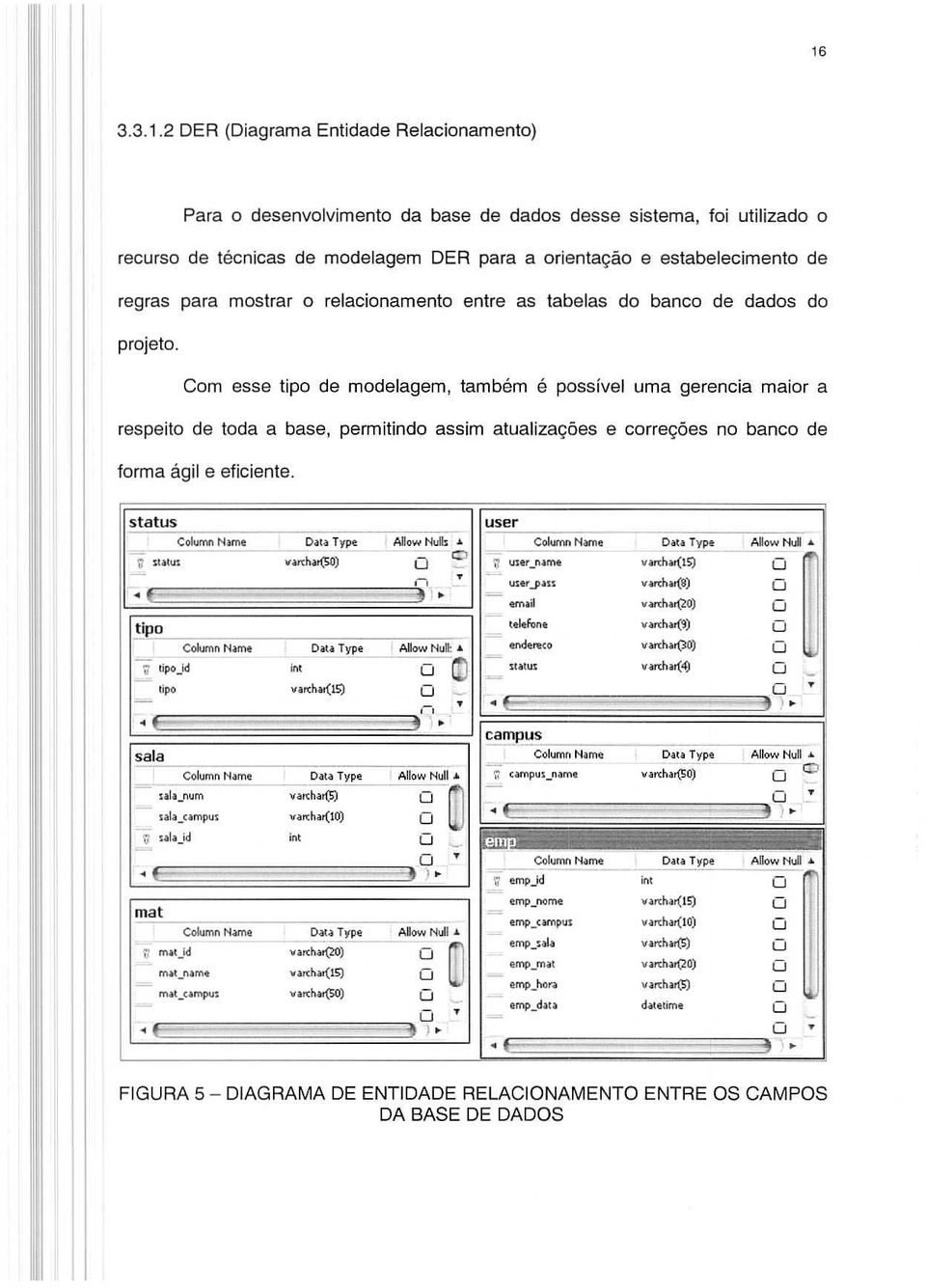 Com esse tipo de modelagem, tambem e passlvel uma gerencia maior a respeito de teda a base, permitindo assim atualizagoes e correg6es no banco de forma agil e eficiente.