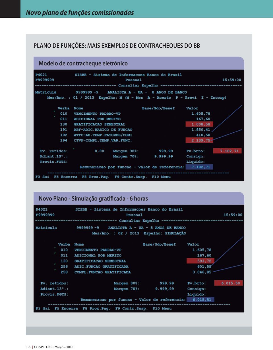 Modelo de contracheque eletrônico Novo Plano -