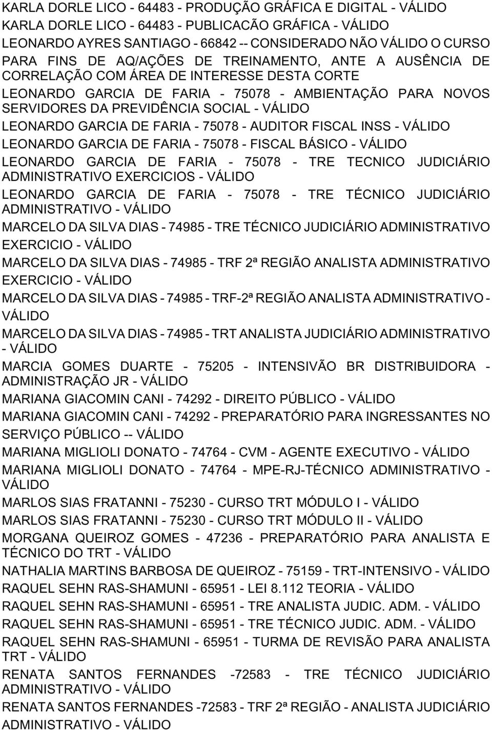 75078 - AUDITOR FISCAL INSS - LEONARDO GARCIA DE FARIA - 75078 - FISCAL BÁSICO - LEONARDO GARCIA DE FARIA - 75078 - TRE TECNICO JUDICIÁRIO ADMINISTRATIVO EXERCICIOS - LEONARDO GARCIA DE FARIA - 75078